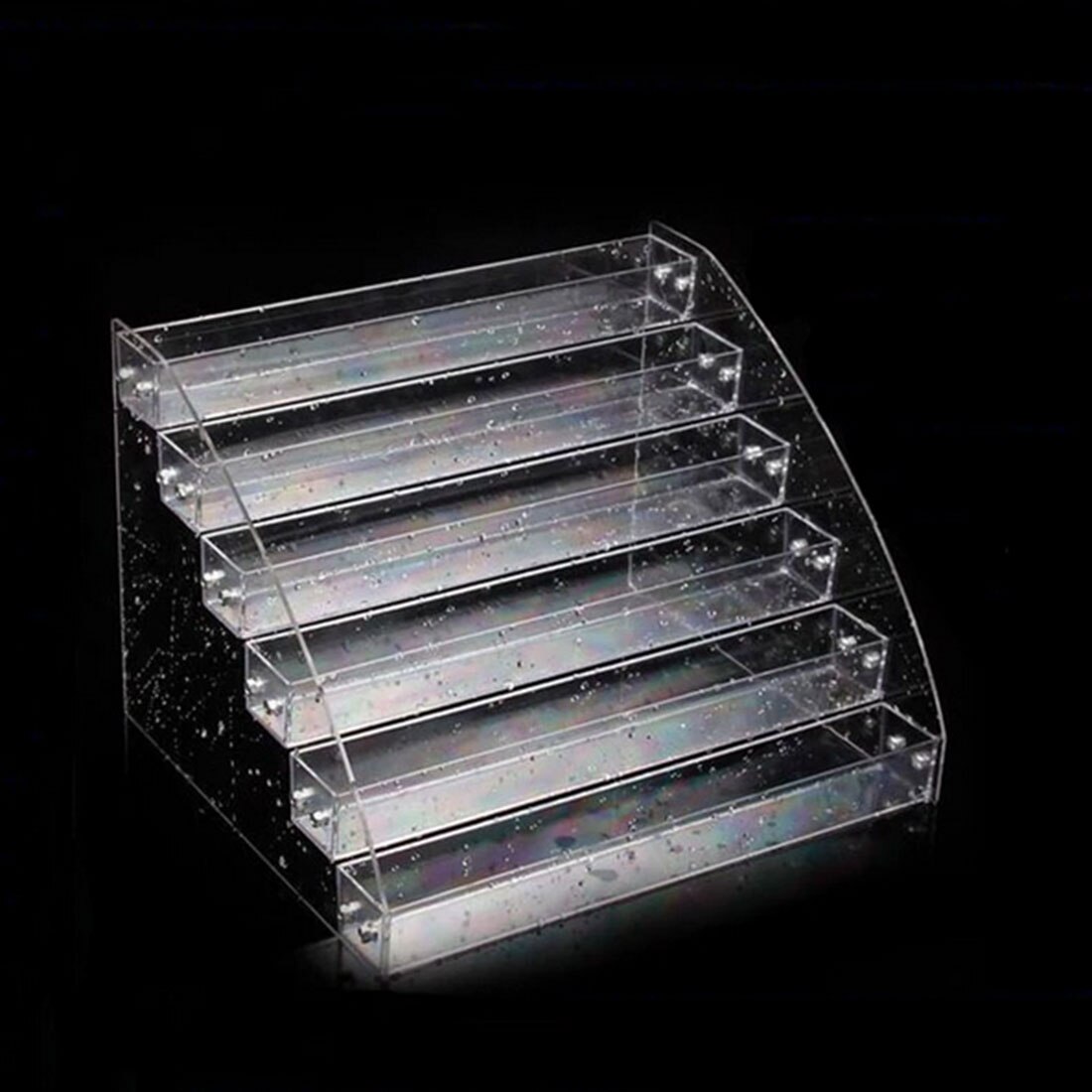 Clear Acrylic Makeup Box Acrylic Nail Polish Display Organizer 2-3-4-5-6-7 Layer Manicure Cosmetics Jewelry Display Stand Holder