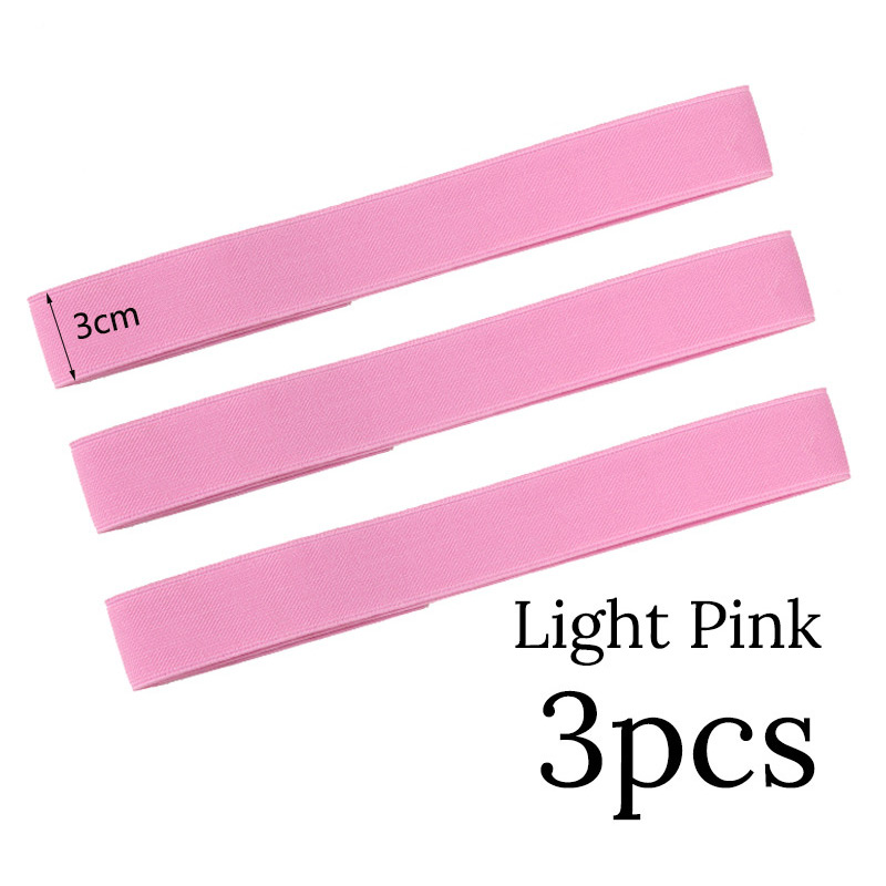 Plussign bandas elásticas negras con gancho ajustable, accesorios para peluca, banda para el cabello para bordes, bordes elásticos, diadema para envolver el cabello para pelucas: Gris claro