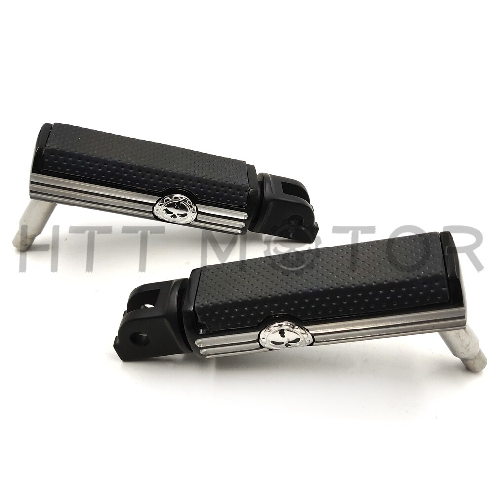 Aftermarket Defiance Rider Footpegs Black Anodized For Harley 18-19 Breakout FXBR 114 FXBRS