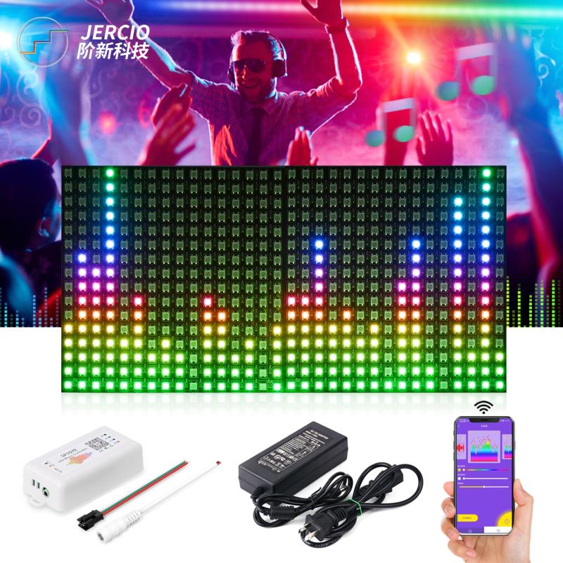 WS2812B RGB Flexible 16x16 Pixel Panel Matrix Screen ECO Led Module WS2812 IC Individually Addressable DC5V