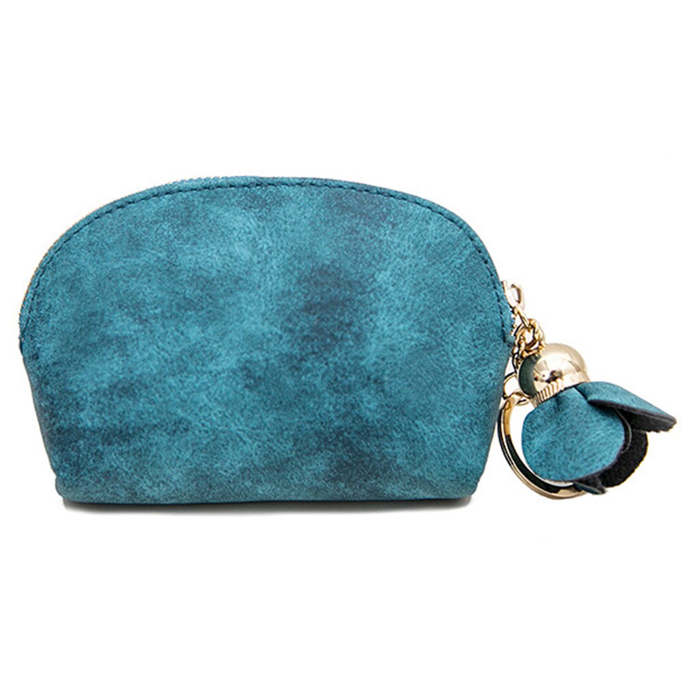 Nøkkelorganisator lommebok dame pu skinn mini lommebok zip mynt veske kort nøkkelholder etui veske carteira feminina: Grønn