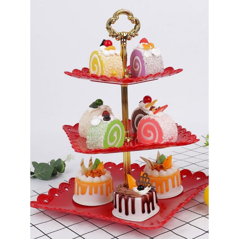 Afneembare Cake Stand Bruiloft Verjaardag Party 3 Tier Gebak Cupcake Fruitschaal Serveren Dessert Displasy Houder Europese Stijl