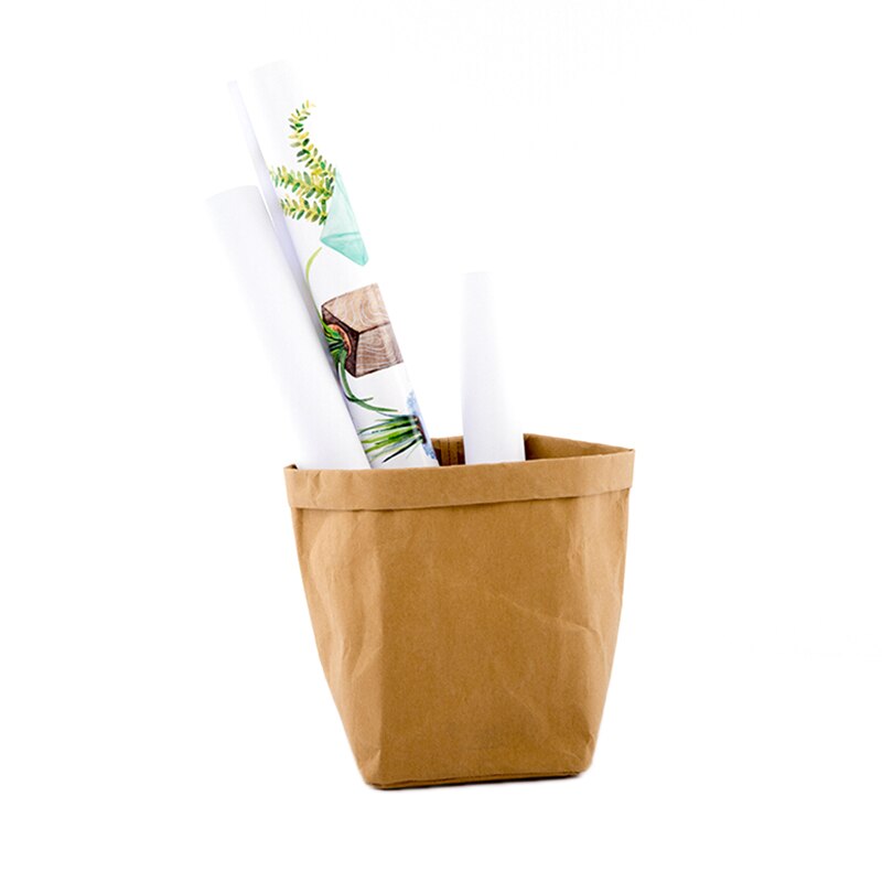 Maceta de Papel Kraft de tamaño múltiple para vivero, bolsa de cultivo de plantas, contenedor de difusión de plántulas, lavable, suministros para macetas de jardín, suculentas