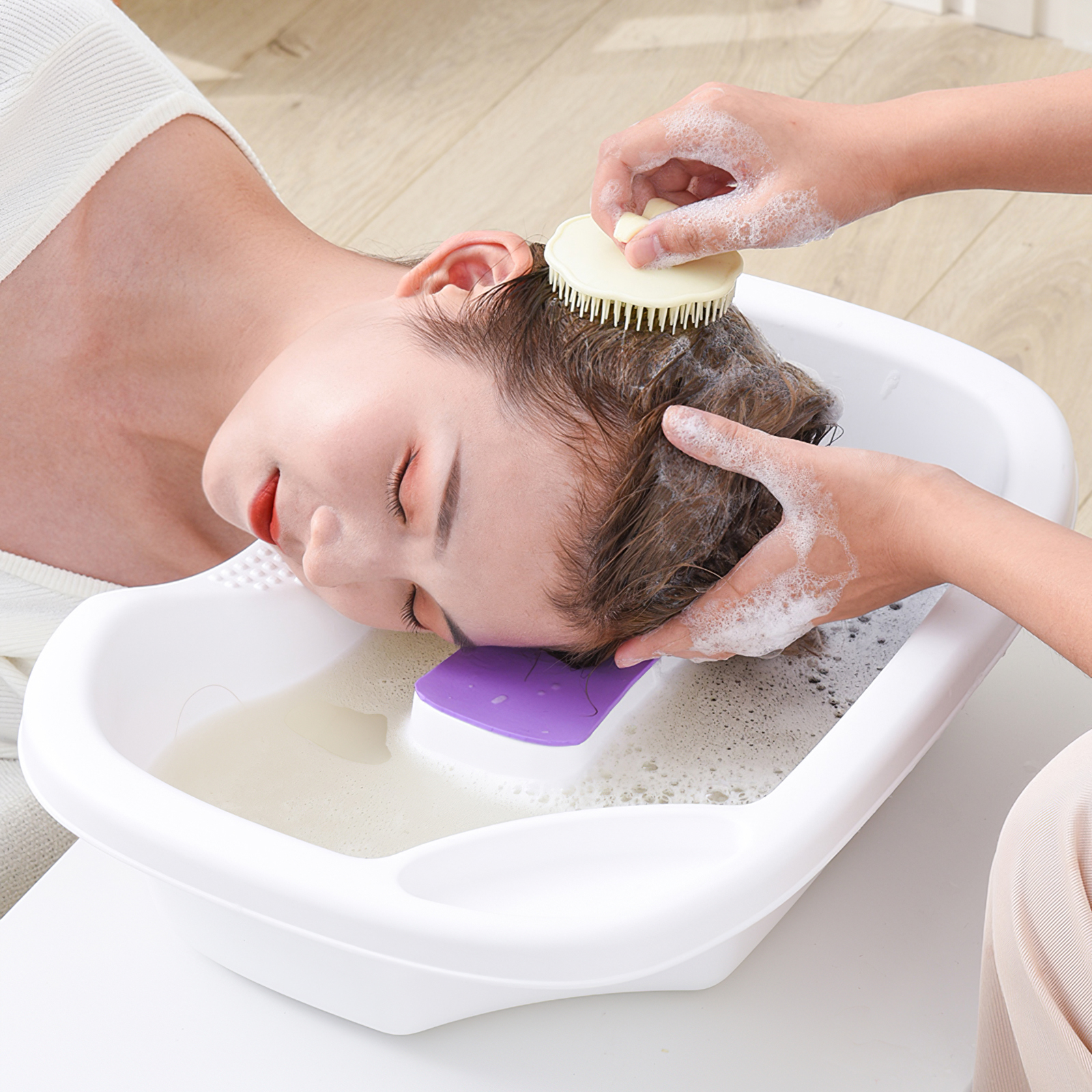 Zwangere Vrouwen Shampoo Wastafel Draagbare Shampoo Sink Kappers Shampoo Bed Kapper Wastafel Voor Zwangere Vrouwen Ouderen