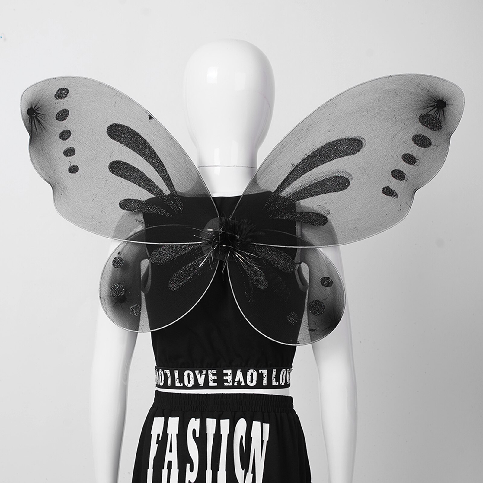 Kids Girls Photography Props Butterfly Style Wings Halloween Cosplay Costume Accessory Carnival Party Performance Angel Wings