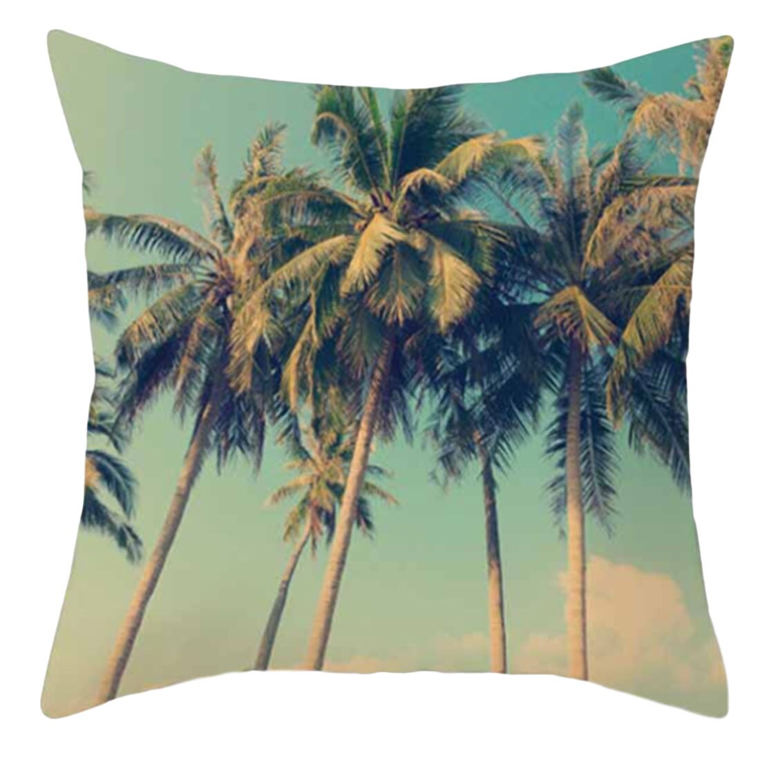 45*45cm tropiske træer grøn pude dekorative puder blomsterpude polyester bomuld pude: D