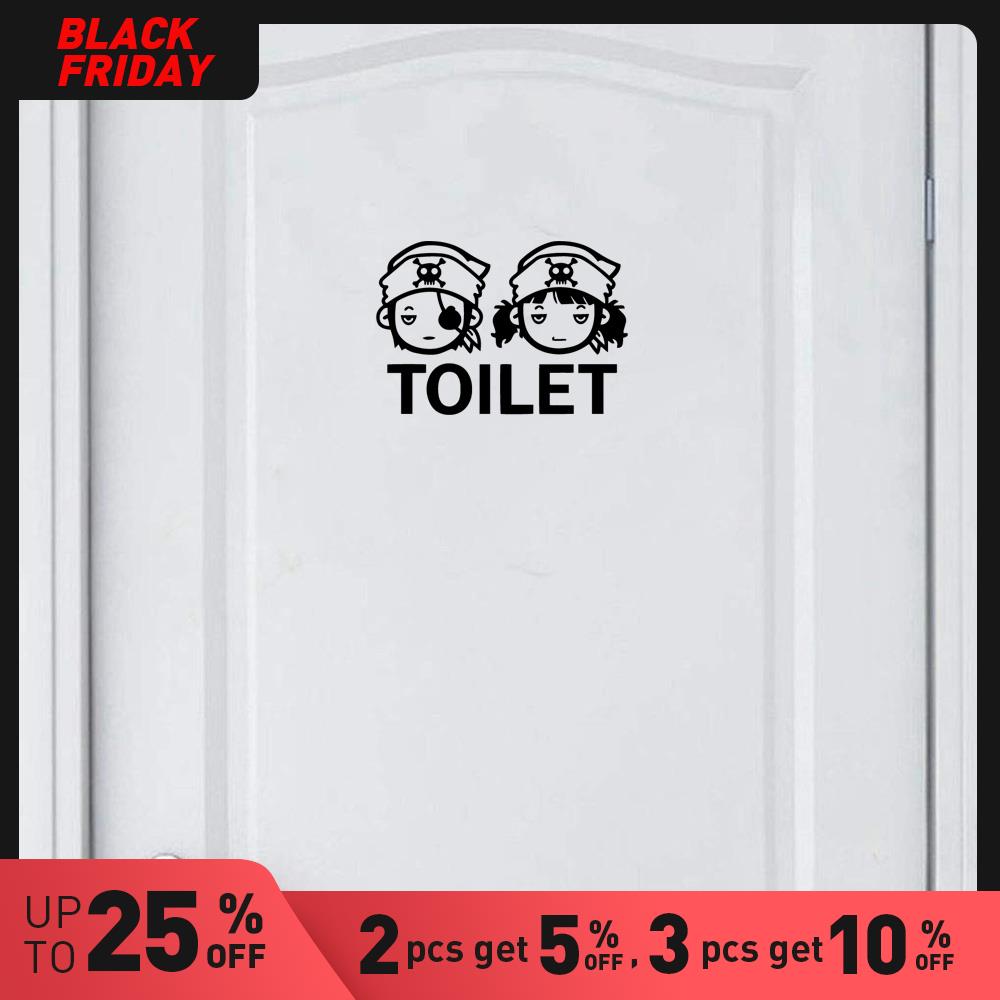 Removable WC Wall Sticker Removable Self Adhesive Watercolo Room Decoration Environmental Protection Vinyl Stickers