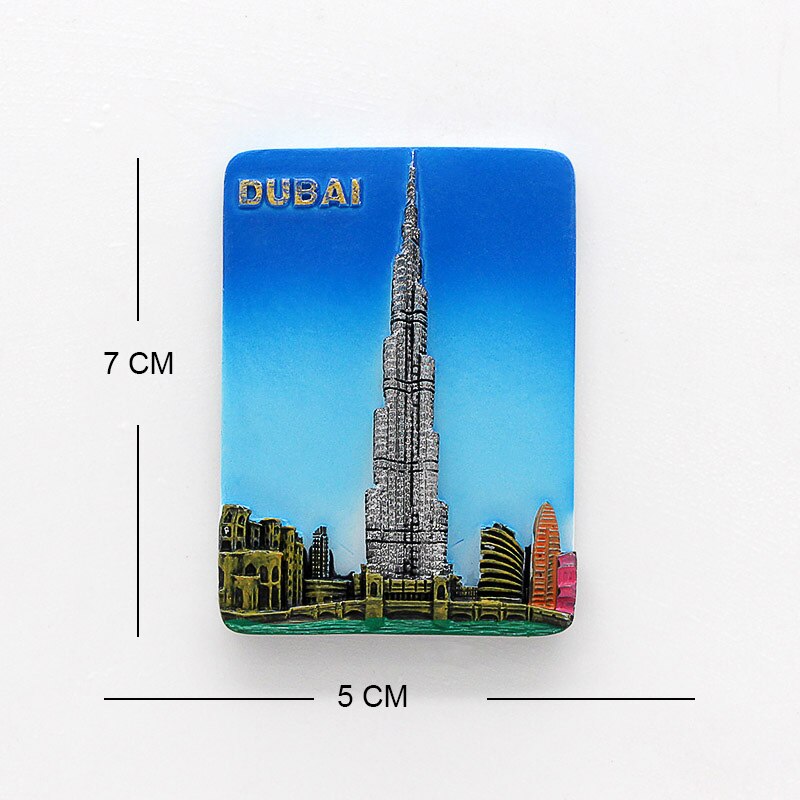 Dubai sejlads hotel souvenir 3d køleskabsmagneter magnetisk køleskab pasta boligindretning dubai arkitektur samling: Dubai 5