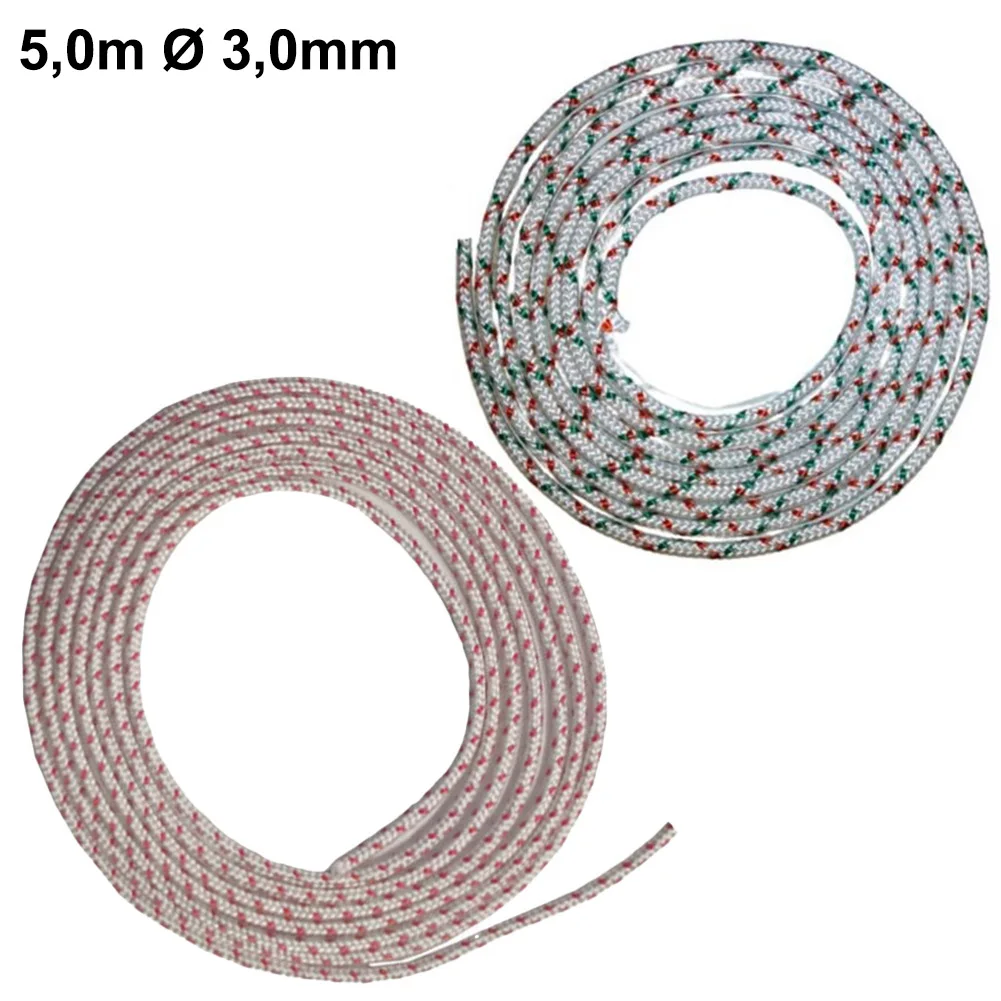 1Pc Rasenmäher Starter Seil Pull Seil 5m 3mm Durchmesser 165kg Ersatz Teile Für Gras Trimmer garten Power Werkzeuge Zubehör