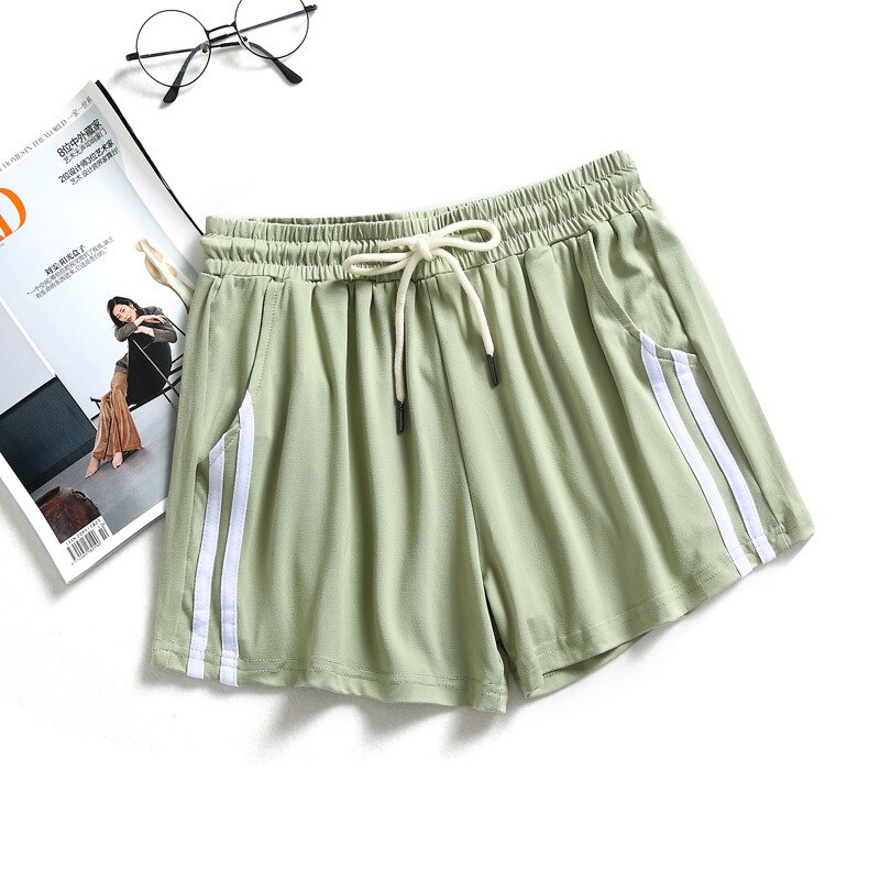 Sports Shorts Women Summer Anti Emptied Loose Running Shorts Casual Lady Elastic Waist Beach Correndo Short Pants