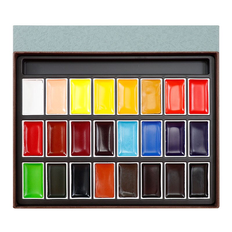 Artist level Solid Watercolor Paint Set for Painting Art Pigment Supplies: B