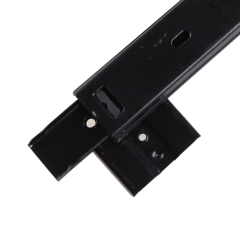 1 Pair Heavy Duty Ball Bearing Slides Computer Keyboard Drawer Tray Accessories Cabinet Furniture Rail Rack with Adjustable Q84D