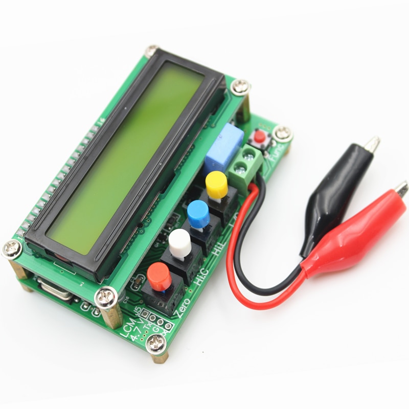 Digital LCD Capacitance meter inductance table TESTER LC Meter Frequency 1pF-100mF 1uH-100H LC100-A + Test clip