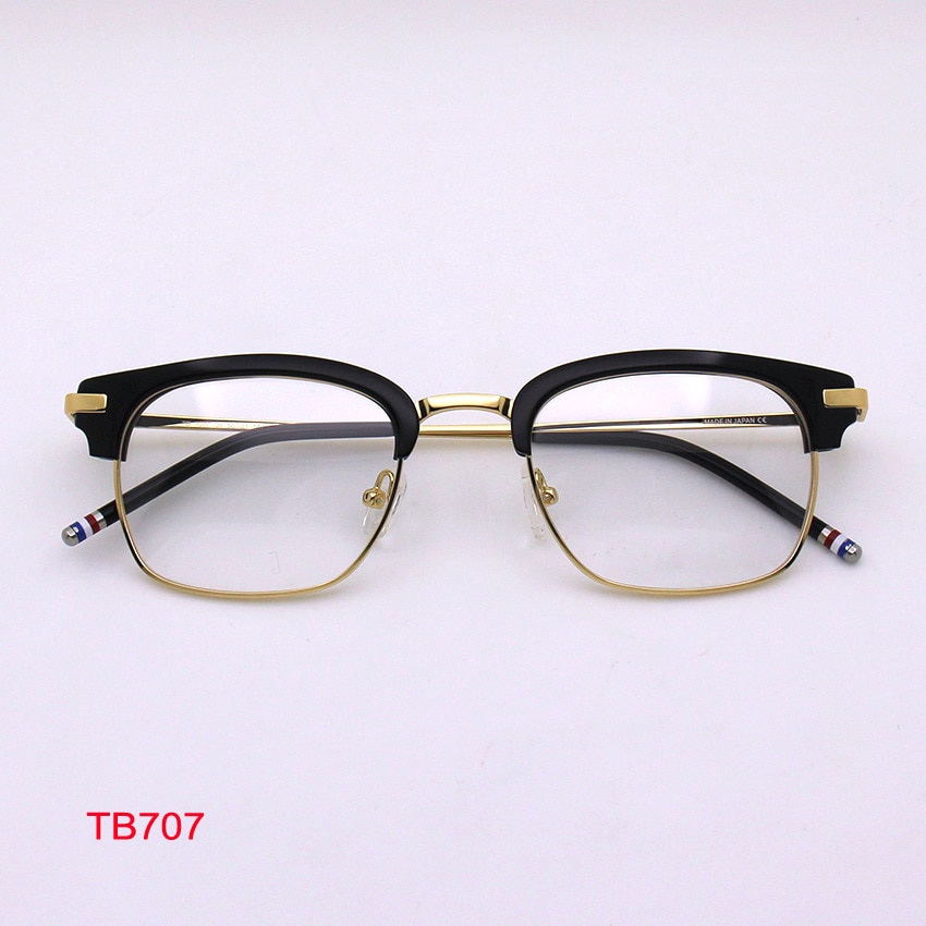 THOM Glasses for Men Women&#39;s Eyeglasses With Frame Vintage Myopia Prescription Eyewear Tom Brown Spectacle TB707