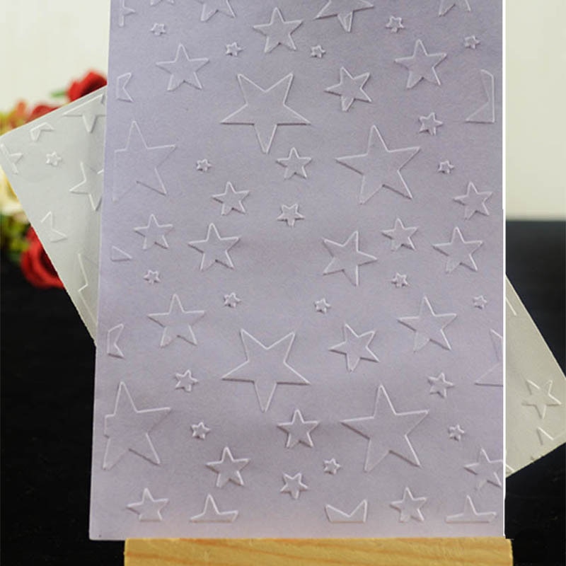 Star embossing folder background for DIY Scrapbooking Decorative Embossing card making