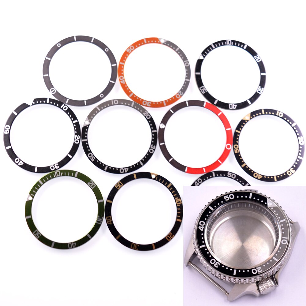 38mm Bezel Insert Aluminum Bezel Ring Fit 42mm SKX007 SKX Watch Case Watch Accessories