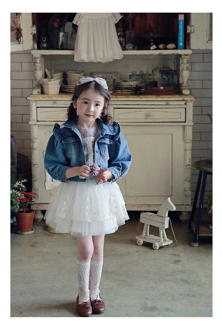 Lente Koreaanse Kinderen Meisje Prinses Wind Multi-layer Garen Kant Rok Kinderkleding Party Rok