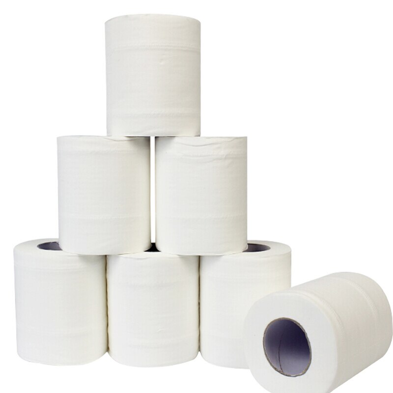 10 rolls 3 Ply Toilet Tissue Soft Paper Home Washroom Roll Paper For Household Bathroom Sanitary Supplies