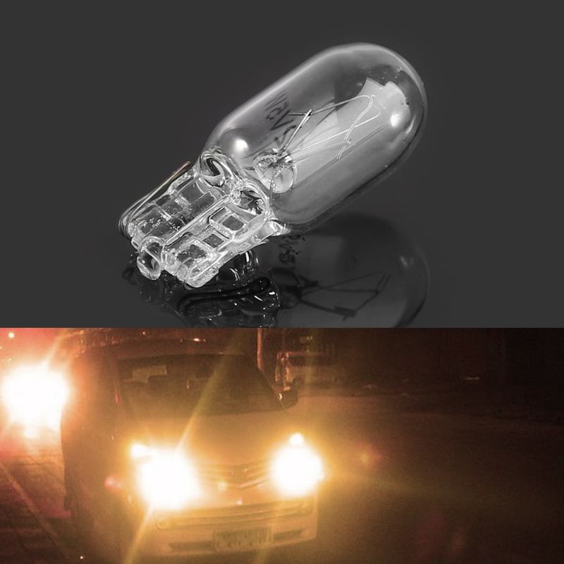T10 w5w kølige hvide 5w halogenpærer signal interiør bil lys lampe 1pc e7ca