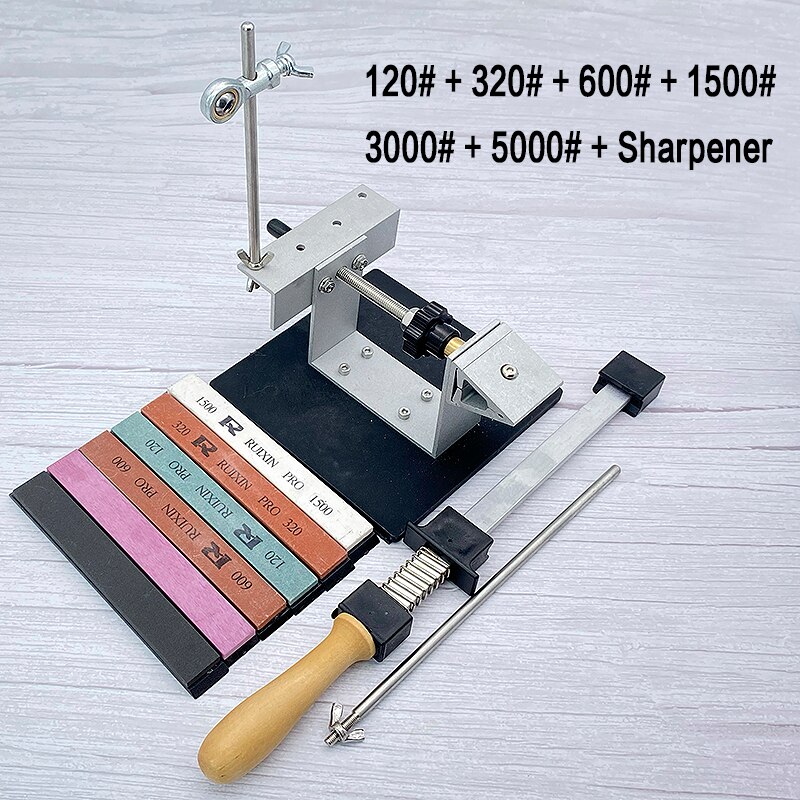 Fixed Knife Sharpener Angle Sharpening System Sharpening stone Kitchen Whetstone Updated Multifunction Honing Tools: F