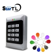Dør adgangskontrol system rfid/em tastatur nærhed dørlås med indgang adgangscontroller med 10 rfid tag