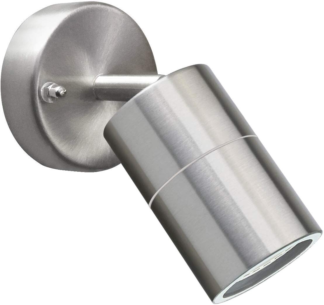 Adjustable Outdoor Waterproof Wall Lights LED GU10 Spotlight Surface Mount Wall Sconce Stainless Steel Garden Wall Down Lamps: Warm White / 11-15W