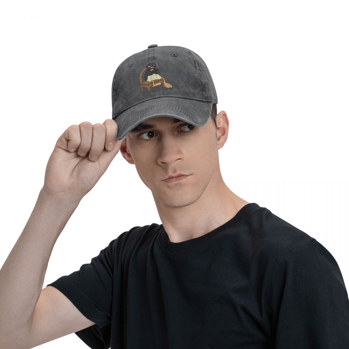 Pure Color Dad Hats Angry Pingu Women's Hat Sun Visor Baseball Caps Noot Pingu Pinga Penguin TV Peaked Cap