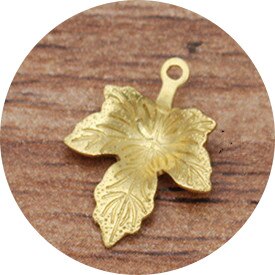 100pcs 12x15mm Brass Leaf Base Filigree Leaf Charms Pendant Setting DIY Accessories For Jewelry Making: Raw brass