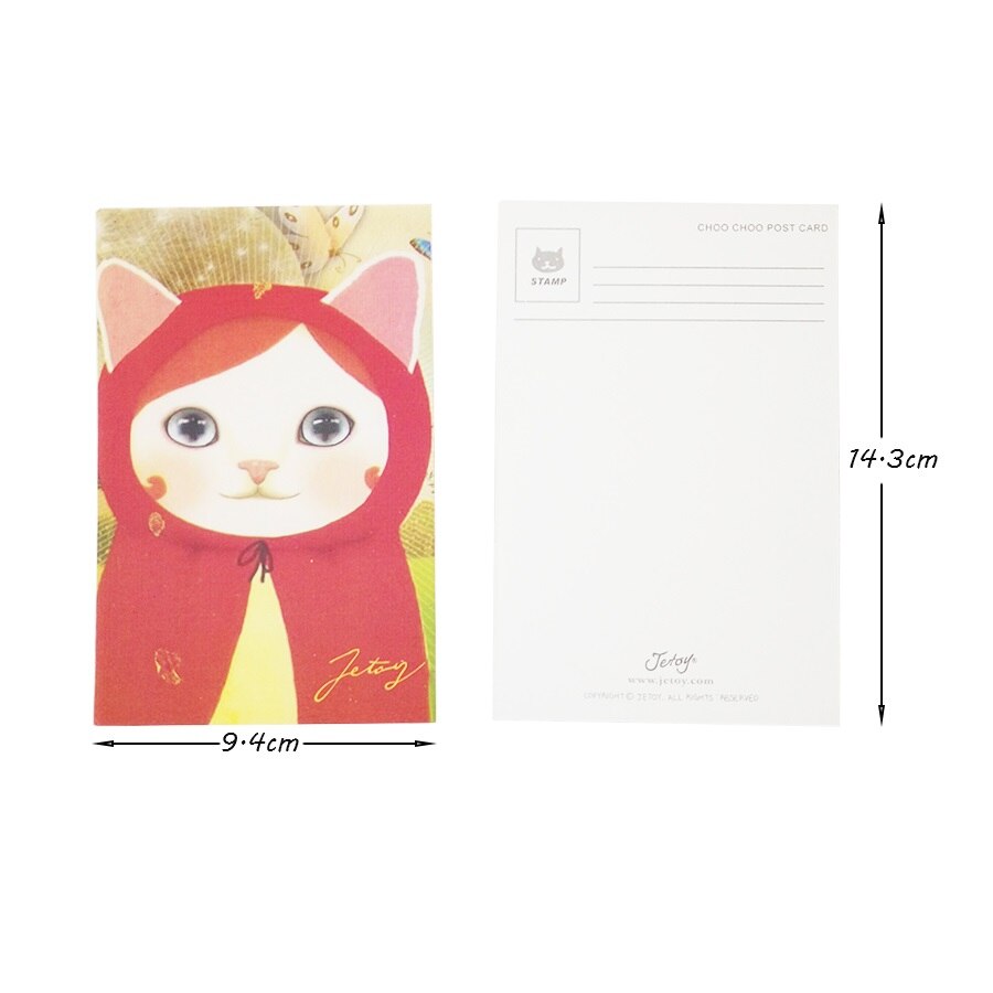 100 stk/mye studenter gjør-det-selv-kort søt tegneserie katt postkort bursdagskort hilsen julekort