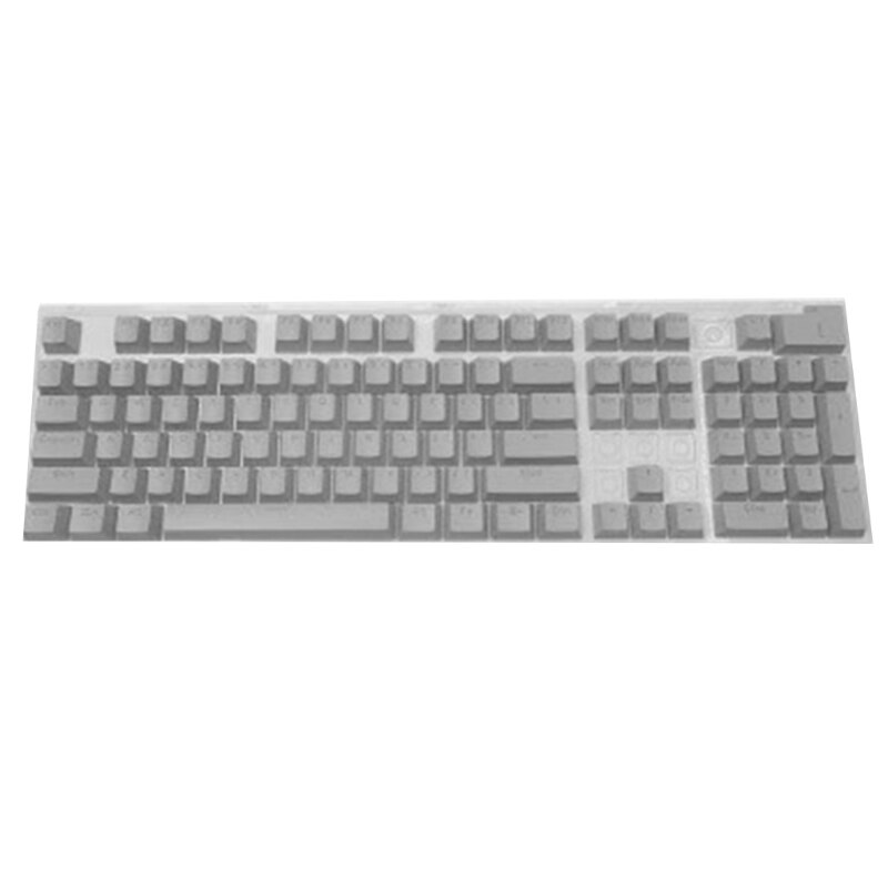 104 Keys Gaming Keycaps Durable ABS Keycap OEM Profile Backlit Key for Mechanical Keyboard MX Switch: gray