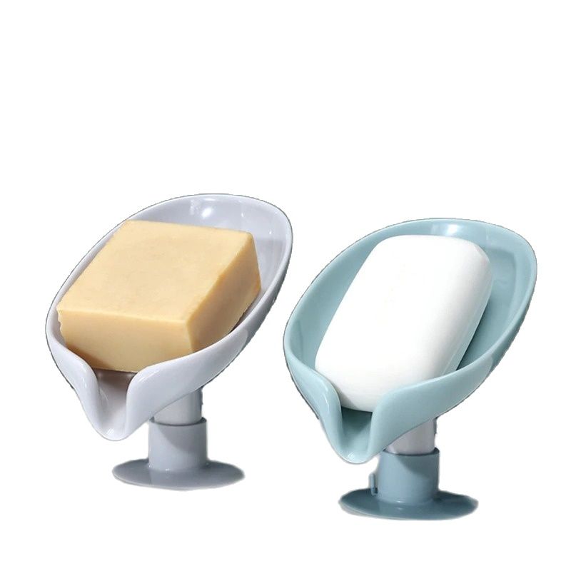 Porta sapone da bagno a ventosa porta sapone a foglia porta sapone porta sapone da viaggio anti muffa per uso bagno e cucina