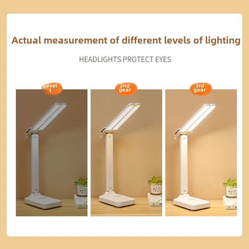 Augenschutz-Leselampe für freundlicher, Studenten, lange Akkulaufzeit, aufladbar, Stecker-in, Schlafsaal, Schlafzimmer, Arbeitszimmer, Schreibtischlampe