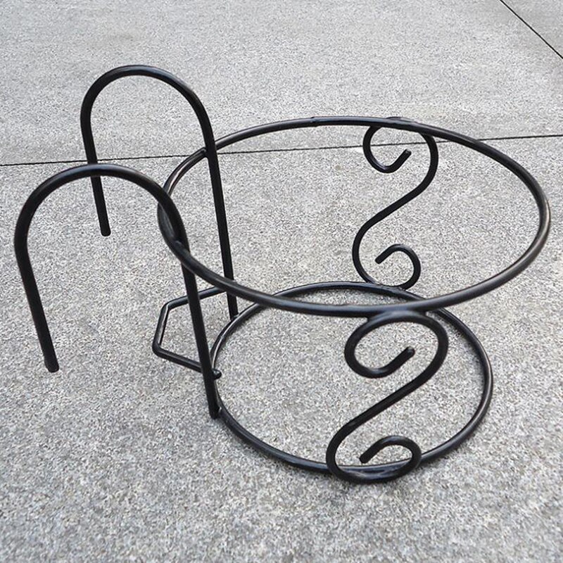 Suministros para jardín, estantes de hierro para plantas colgantes, balcones, macetas redondas, barandilla, cerca para exteriores, 1 piezas: as pic F