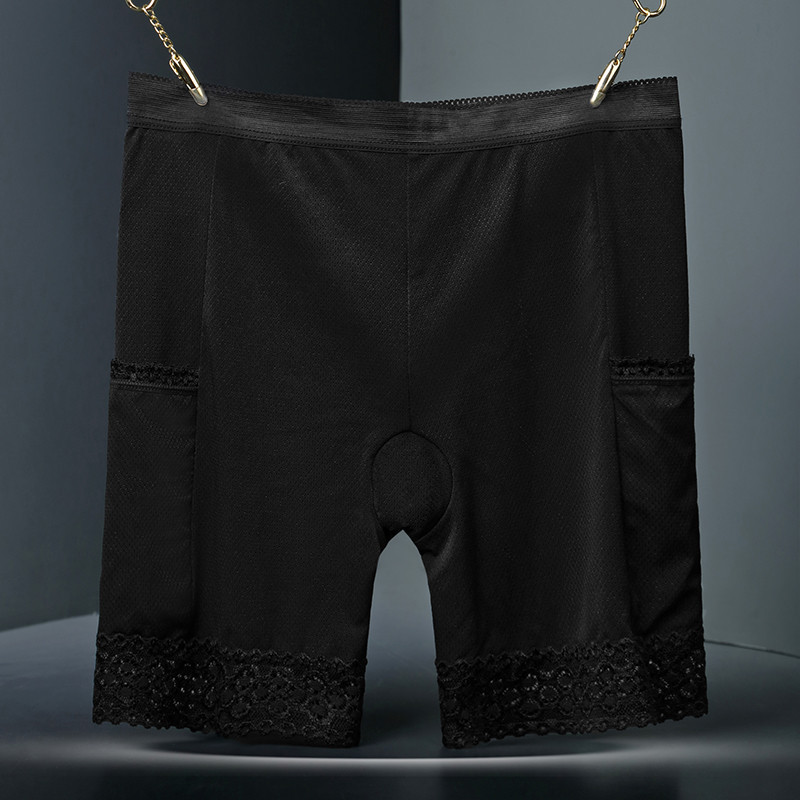 Frauen Sicherheit kurze Hose Anti Scheuern unterhose Mit Tasche Plus GRÖßE Spitze Nahtlose Höschen Hohe Elastizität Atmungsaktive Unterwäsche