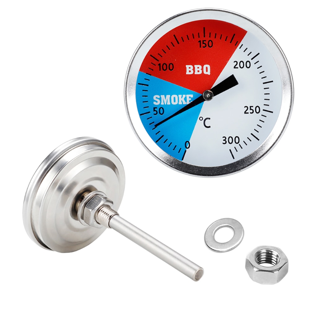 0-300 Celsius Rvs Bbq Smoker Grill Thermometer Temperatuurmeter Barbecue Keuken Bakvormen Thermomer