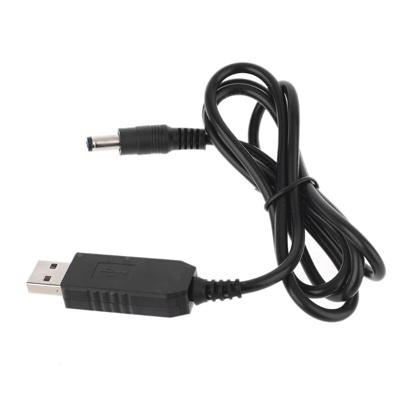 Qc3.0 usb para 12 v 1.5a 5.5x2.1mm passo acima da linha conversor cabo para roteador wi-fi led q1qf