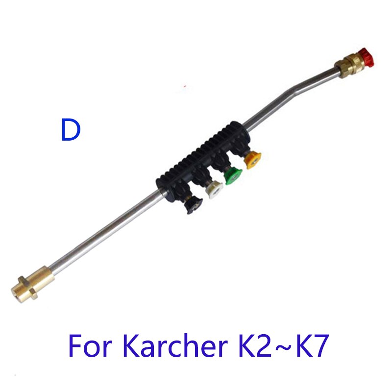 For Karcher K1 K2 K3 K4 K5 K6 K7 High Pressure WashersCar Washer Metal Jet Lance Nozzle with 5 Quick Nozzle Tips: Orange