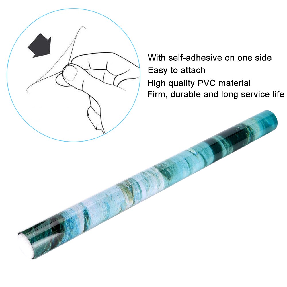 Fish Tank Underwater Seawater Background Aquarium Poster PVC 3D Adhesive Poster Seawater Decorative Image Backdrop