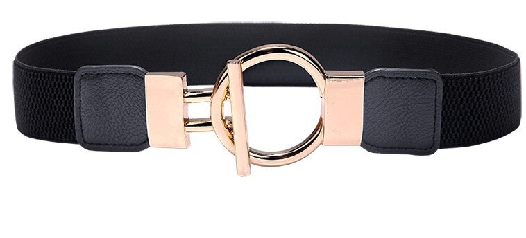 Mode Zwarte Cumberbanden Dame Brede Elastische Lederen Riem Jurk Jas Buikband Ceinture Luxe Gordel Rode Vrouwen: style 2 black color