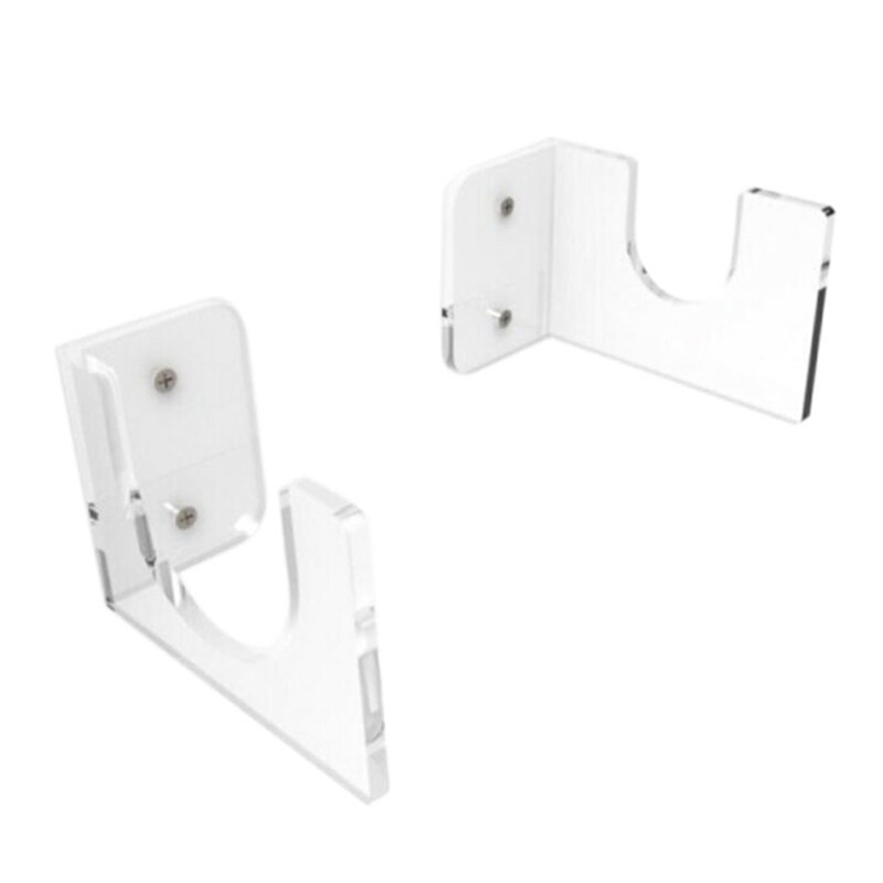 Suporte De Armazenamento pçs/set 2 Softball Início Wall Mounted Prateleira Horizontal Acessórios da Exposição Acrílica Suporte Transparente de Taco de Beisebol: Default Title