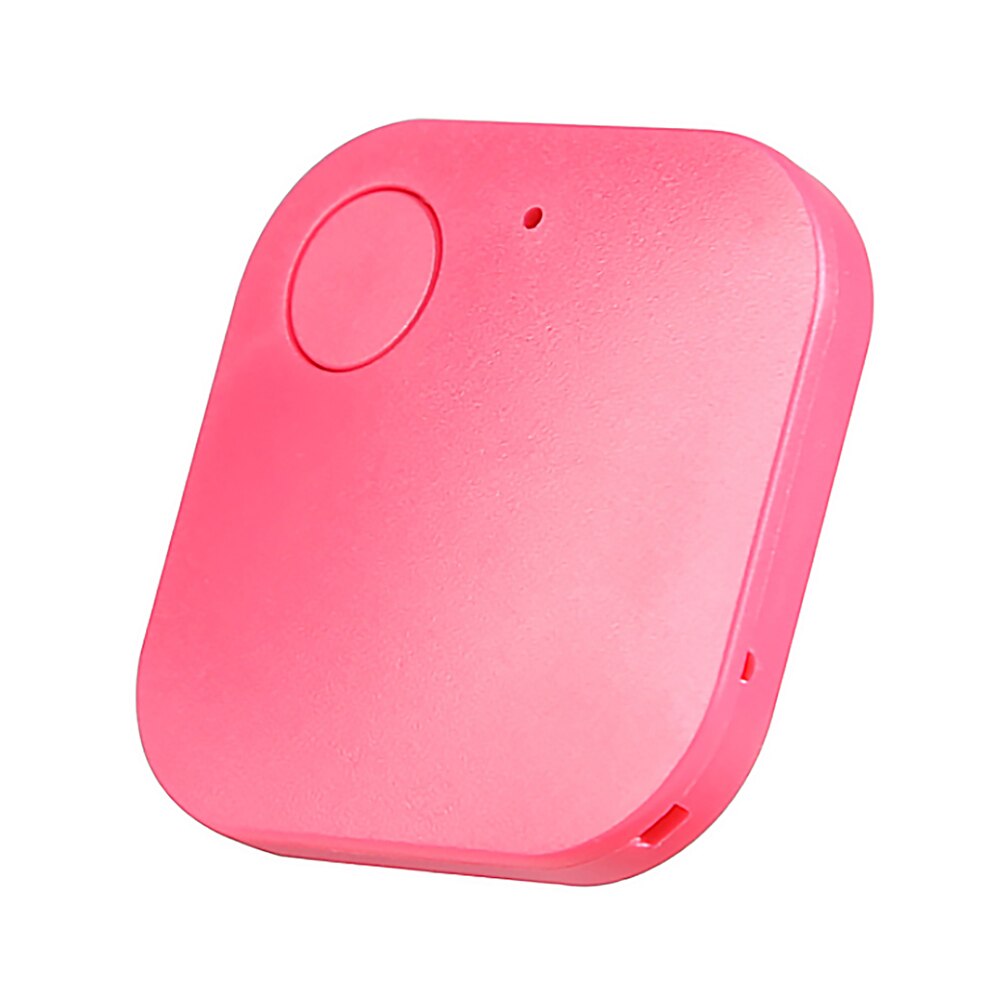 Universal Mini Square Car Tracker Bluetooth-Compatible Anti-Lost Locator Vehicle Truck GPS Global Positioning System Alarm Track: Pink