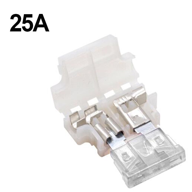 10Sets Auto Standaard Midden Zekeringhouder + Auto Boot Truck Atc/Ato Blade Fuse 3A 5A 10A 15A 20A 25A 30A 35A 40A: 25A