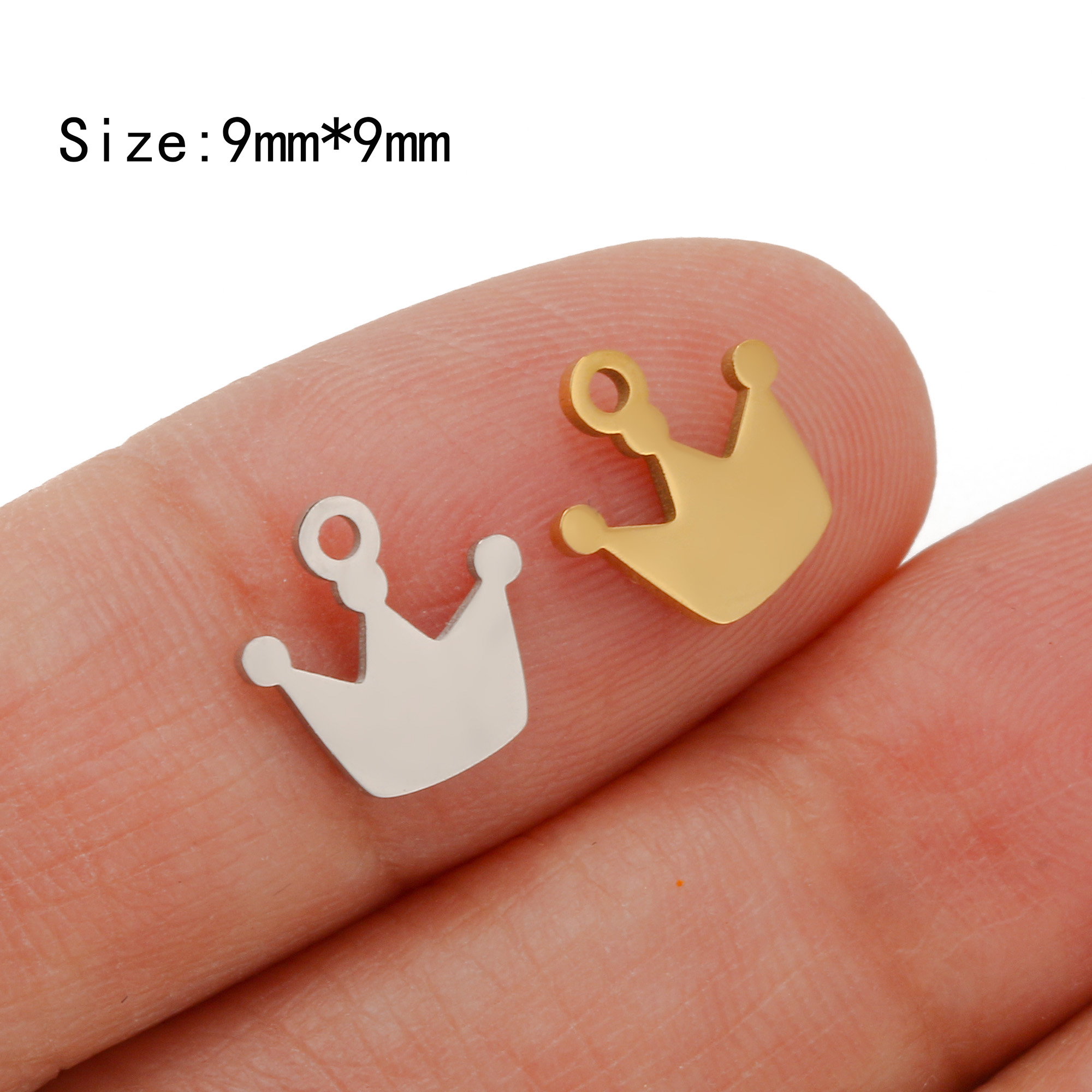 5 Stück Kawaii Mini Qualle/Pilz/Anker/Glückssymbol Charme Kleine Marine Meeresleben Anhänger DIY Armbinde Halskette Schmuckherstellung: Gold / verrotten