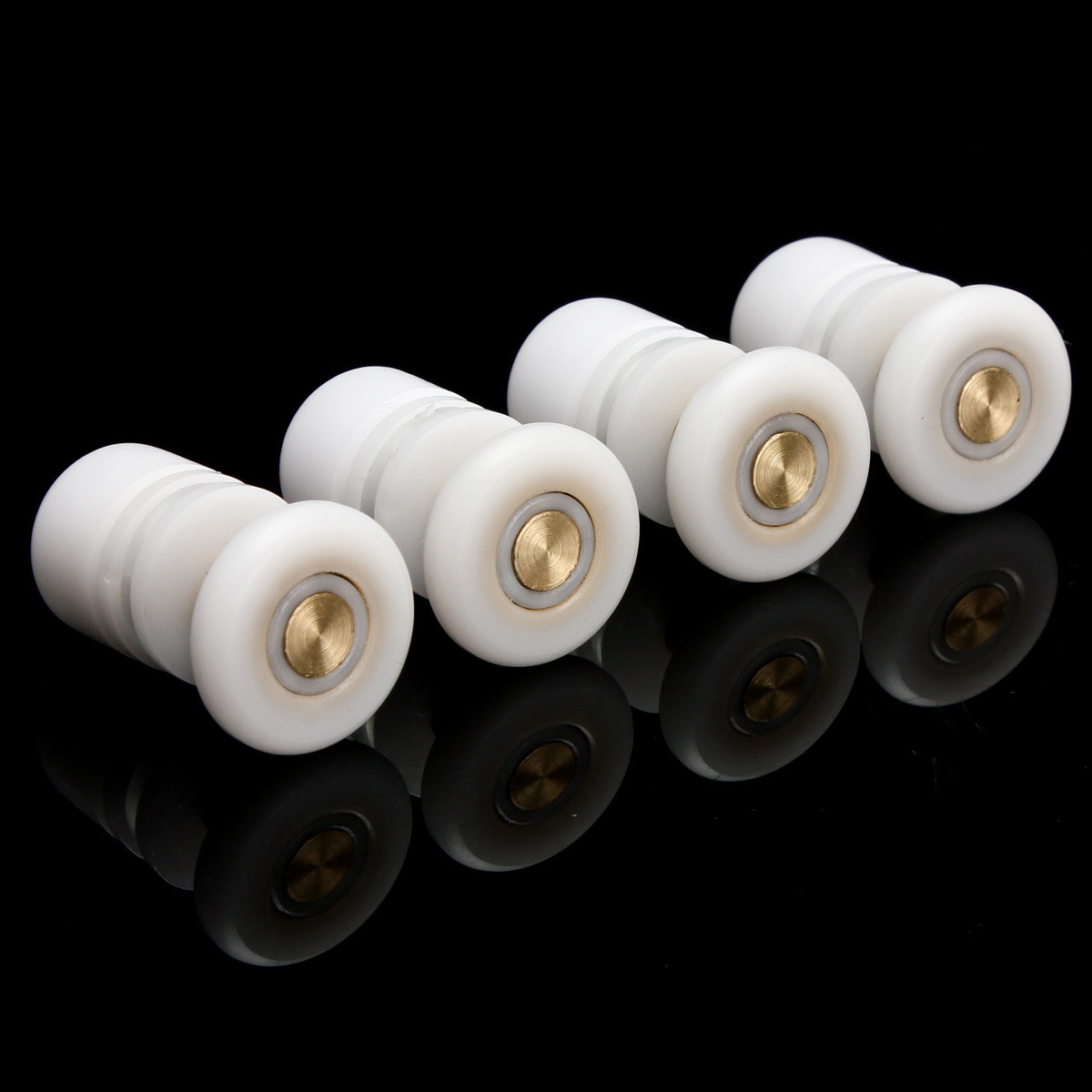 8pcs Door Rollers Home Bottom Top Shower Door Rollers/Runners/Wheels Replacement Single Wheel for Shower Enclosures Cabins