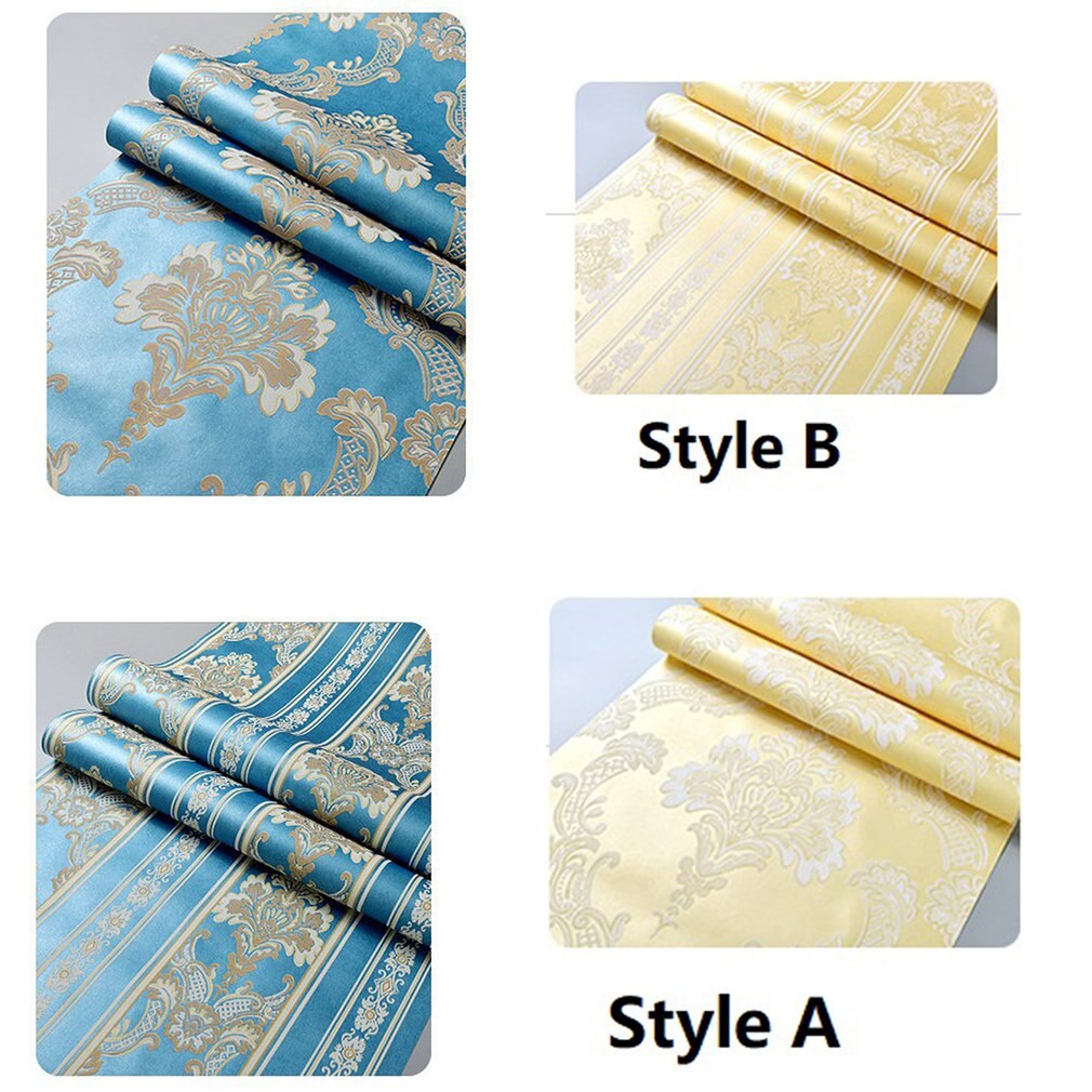 European Style Non-woven Wallpaper Three-dimension... – Grandado