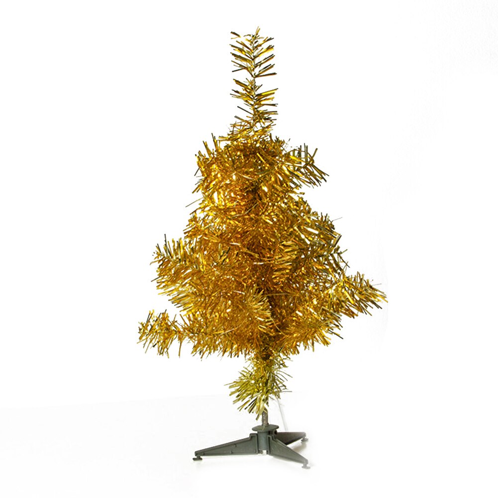 Simulation Christmas Tree Mini Pine Tree Micro Festival Christmas Table Ornament for Kids Happy Year: Gold