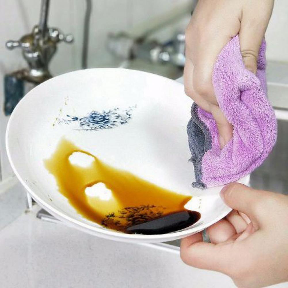 Asciugamano per la pulizia dei piatti asciugamano da cucina panni per la pulizia della casa riutilizzabili strofinacci panno per la pulizia della cucina asciugamano per piatti