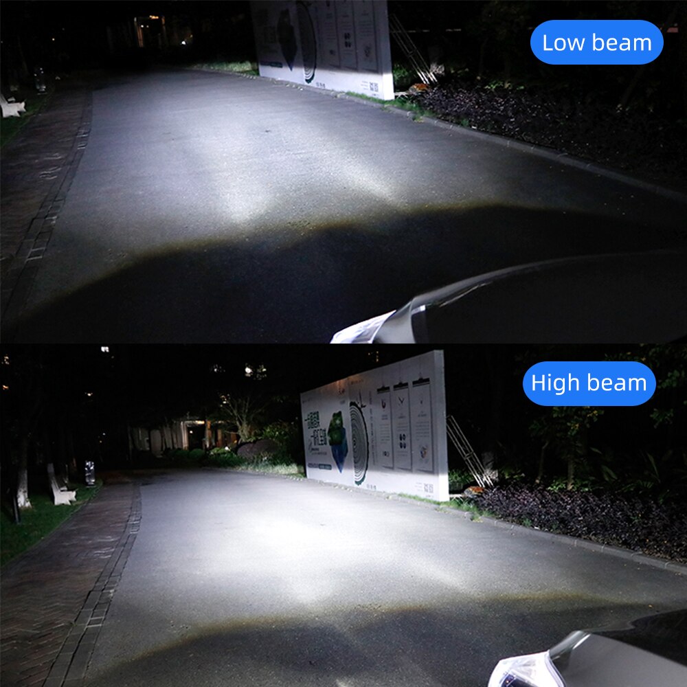 2X Canbus H4 Mini Projector H4 LED Headlight 20000LM Turbo Led lampada Motorcycle Car Lights Bulb lens 12V 24V Hi/Low Beam light