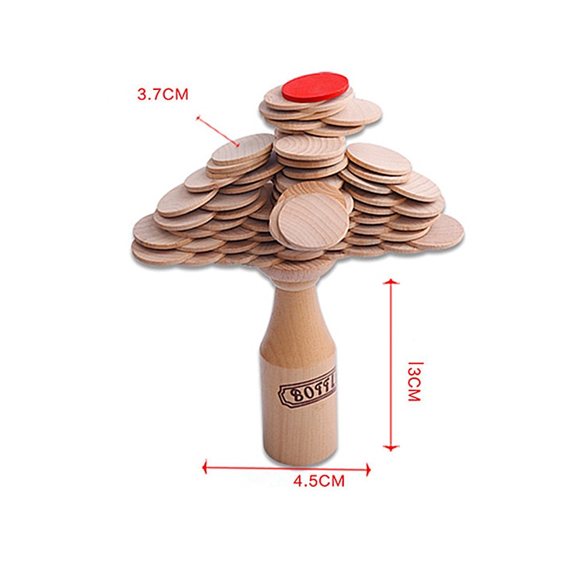 Houten Stapelen Blok Kids Fles Uitdaging Jenga Puzzel Speelgoed Bar club Juichen Spel Mentale Props