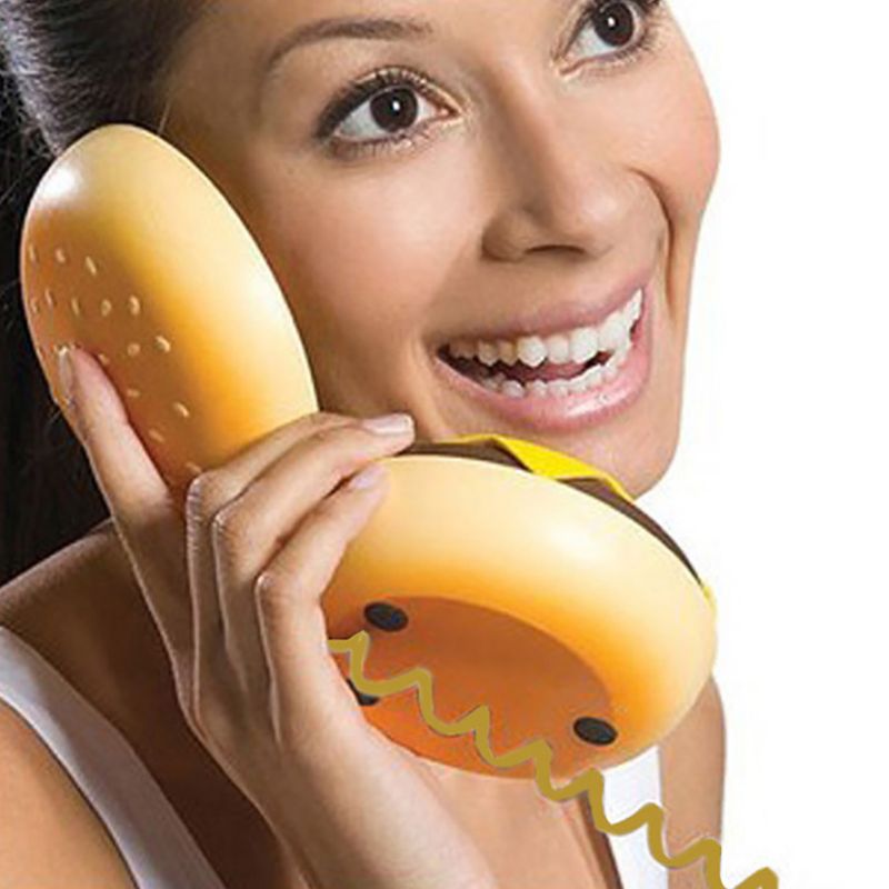 Cheeseburger Burger Phone Telephones Landline Corded Phone Desktop Phone For Home Hotel Office Decoration telefono fijo fixo